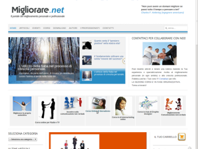 Creazione sito Joomla per eventi e vendita Corsi